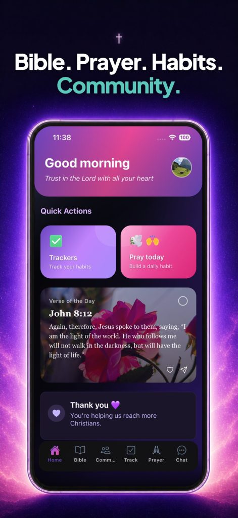 Daily Christians App: Bible, prayer, habits and community in one app